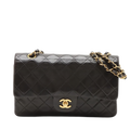 CHANEL Classic Double Flap Medium Full Set GHW (U2)