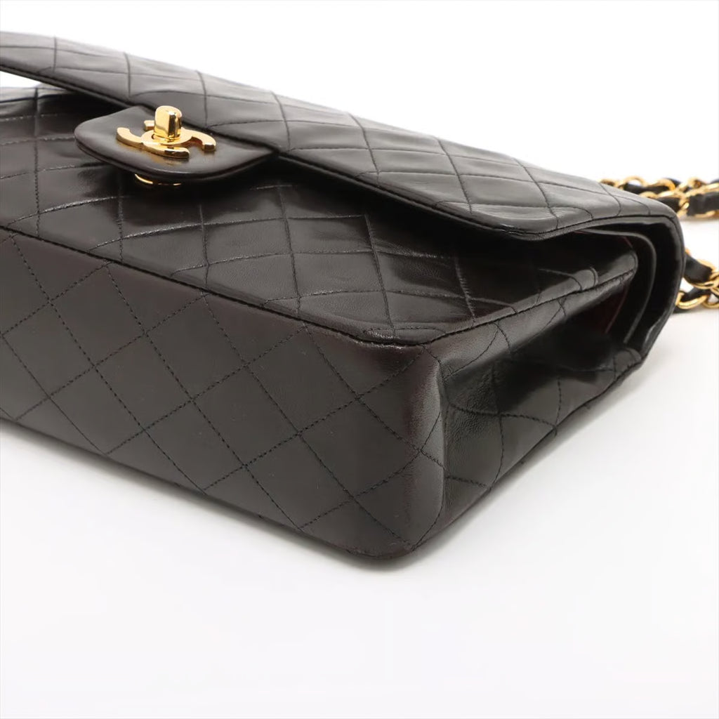 CHANEL Classic Double Flap Medium Full Set GHW (U2)