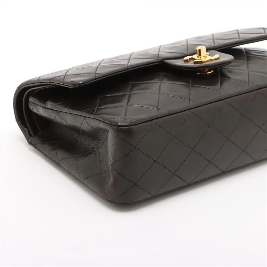 CHANEL Classic Double Flap Medium Full Set GHW (U2)