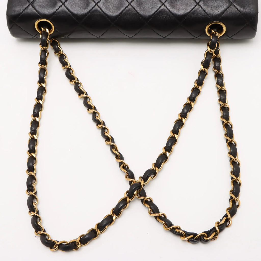 CHANEL Classic Double Flap Medium Full Set GHW (U2)