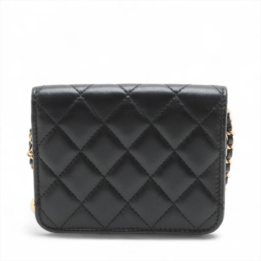 Chanel Pearl Crush Flap Clutch With Chain Mini (N1)