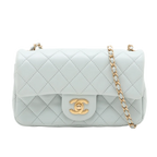 CHANEL Pearl Crush Mini Rectangular - Baby Blue Lambskin (N1)