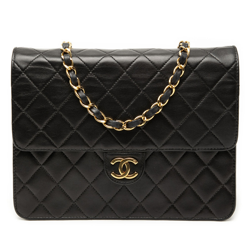 CHANEL Matelasse Single Flapbag Small Push-Lock GHW (Z3)