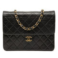 CHANEL Matelasse Single Flapbag Small Push-Lock GHW (Z3)