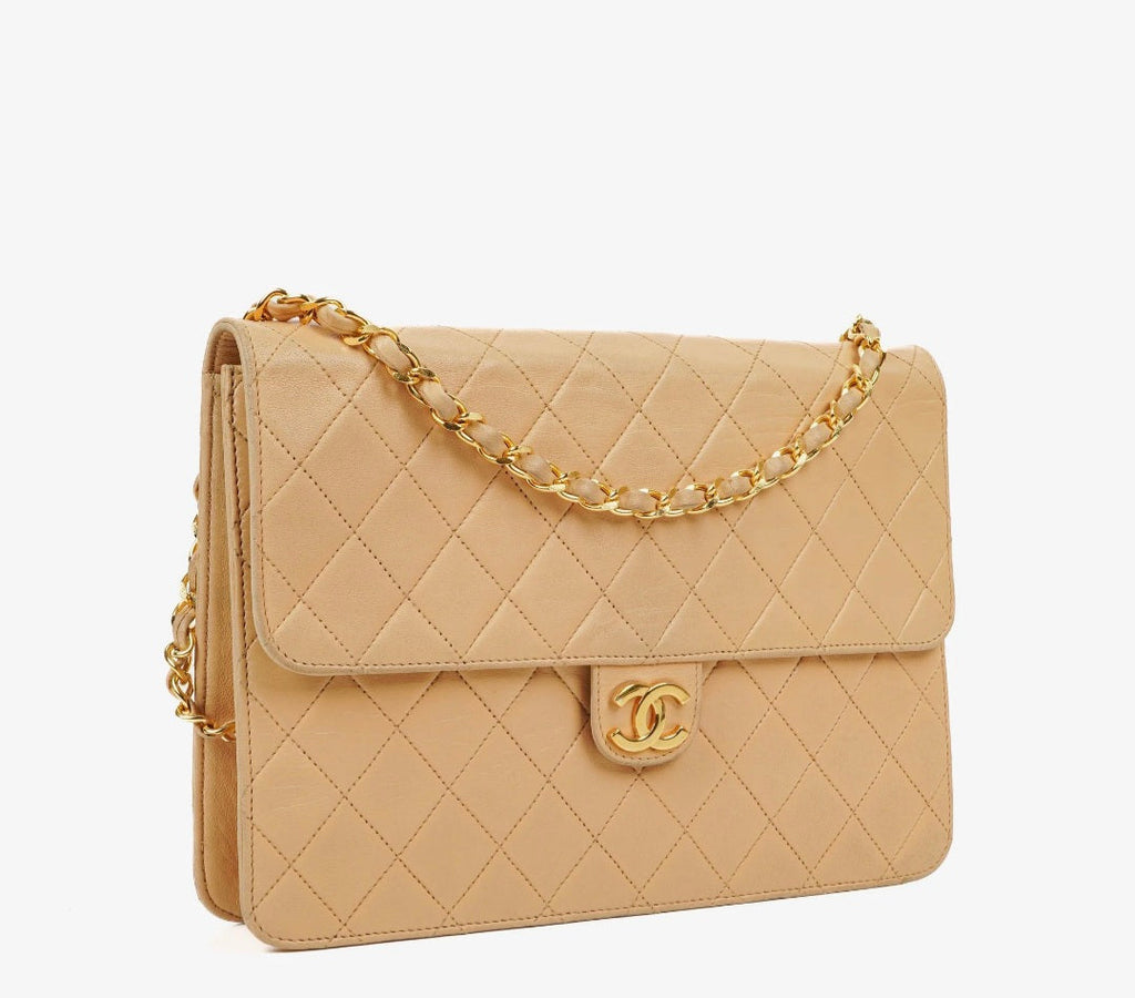 CHANEL Matelasse Single Flapbag Medium Push-Lock (U2)