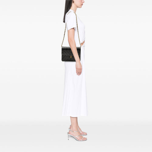 CHANEL Matelasse Single Flapbag Small Push-Lock GHW (Z3)
