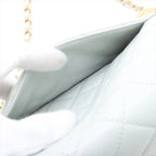 CHANEL Pearl Crush Mini Rectangular - Baby Blue Lambskin (N1)