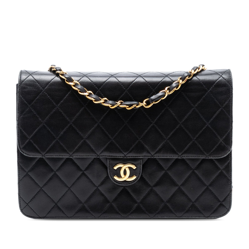 CHANEL Matelasse Single Flapbag Medium Push-Lock (U2)