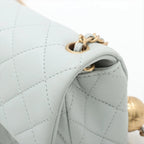 CHANEL Pearl Crush Mini Rectangular - Baby Blue Lambskin (N1)