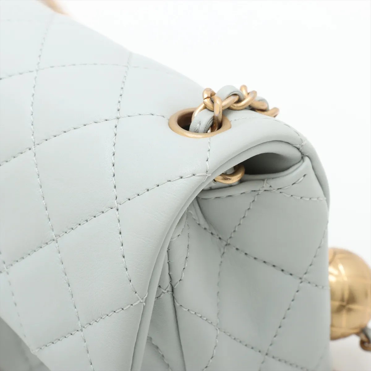 CHANEL Pearl Crush Mini Rectangular - Baby Blue Lambskin (N1)