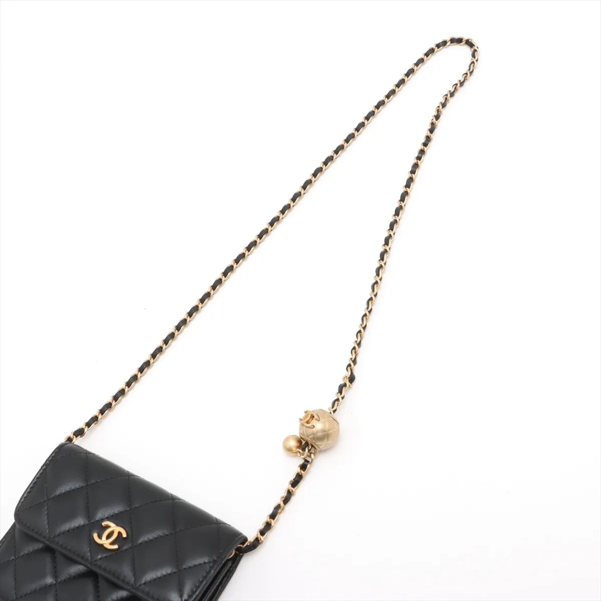 Chanel Pearl Crush Flap Clutch With Chain Mini (N1)