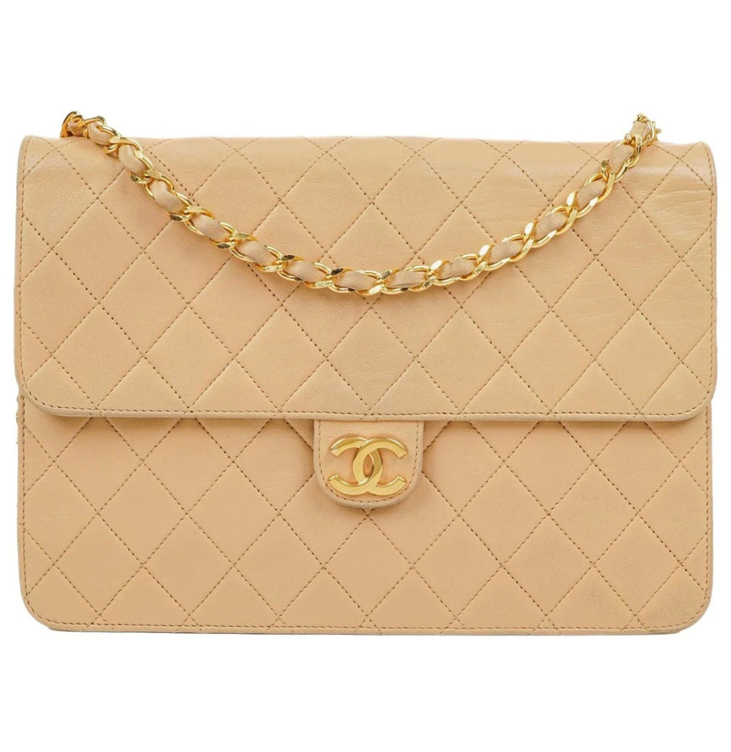CHANEL Matelasse Single Flapbag Medium Push-Lock (U2)