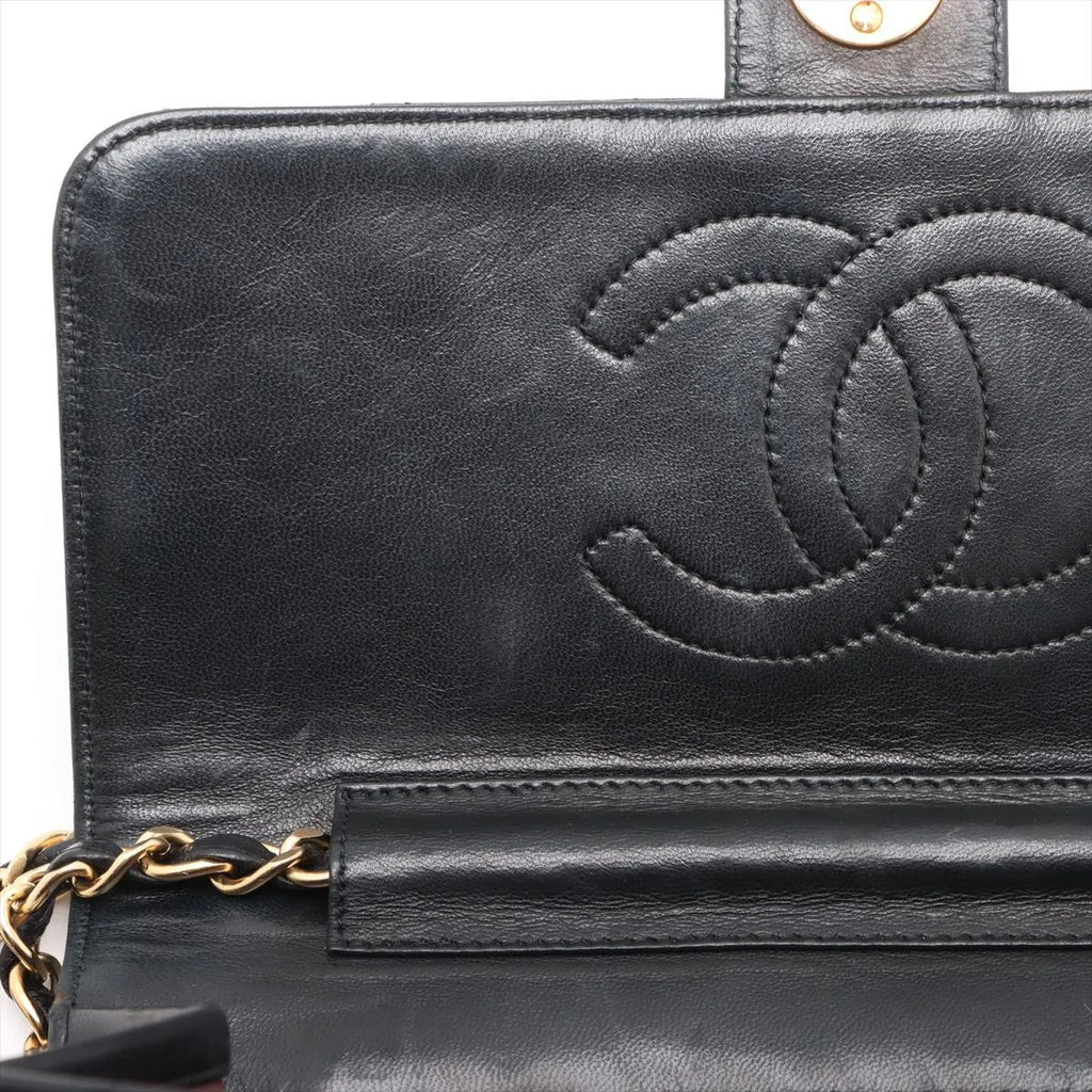 CHANEL Matelasse Single Flapbag Small Push-Lock GHW (U2)