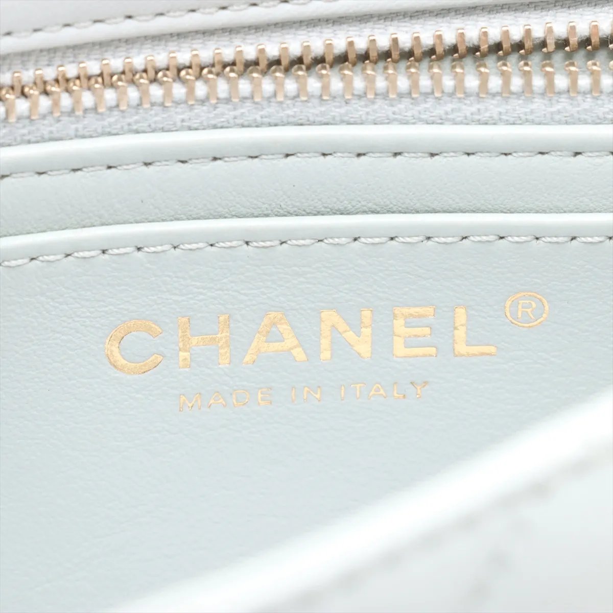 CHANEL Pearl Crush Mini Rectangular - Baby Blue Lambskin (N1)
